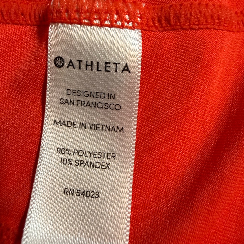Athleta Pacifica UPF Tank‎ Top – Vibrant Orange 🧡 - Picture 5 of 8